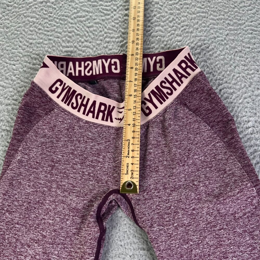 Gymshark Seamless Flex Leggings Womens Small Heather Purple Athletic Workout - Picture 4 of 8